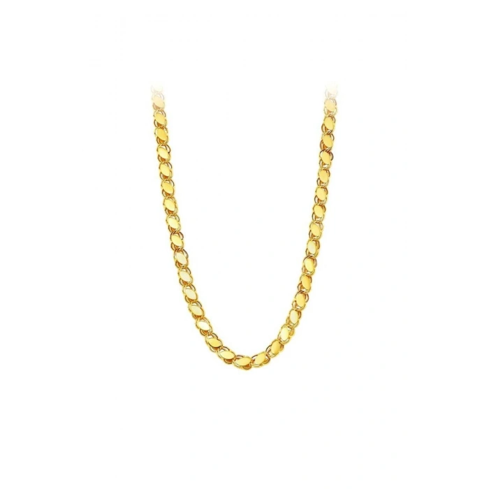 Altın Pullu Zincir Kolye - 14K