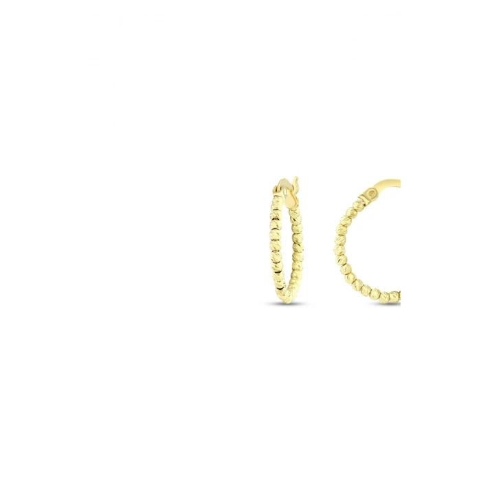 Altın Toplu Halka Küpe - 14K