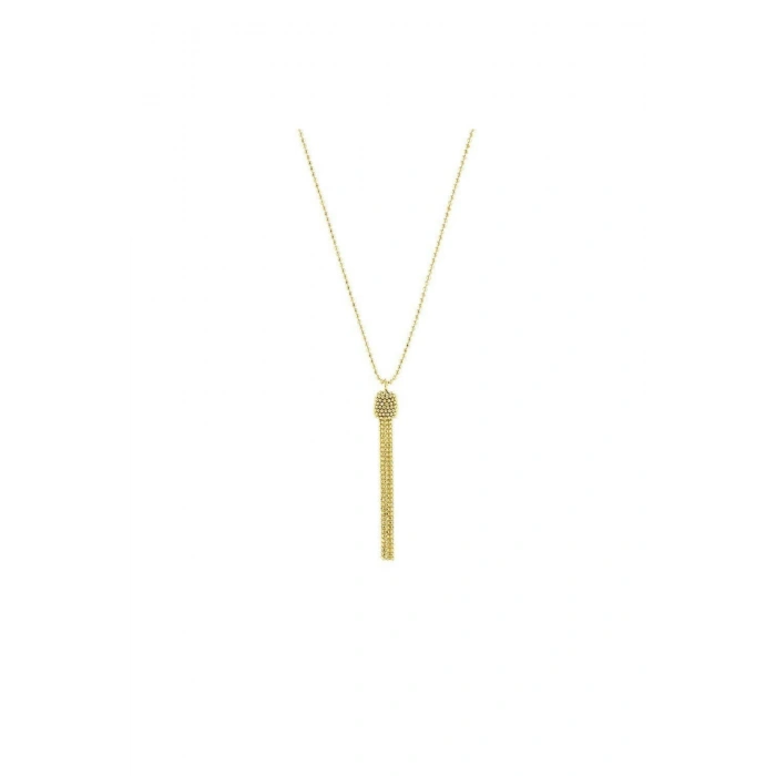 Altın Sallantılı Tasarım Kolye - 14K