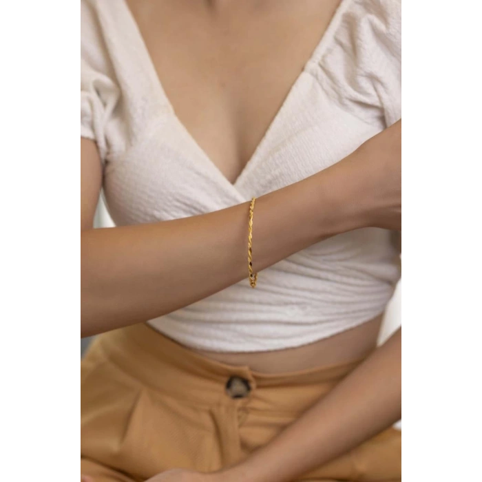 Yiğitbaşı Gold 22 Ayar İşçiliksiz 10 gr 2 Tel Burma Bilezik