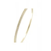 Taşlı Altın Kelepçe Bilezik - 14K - 4.74gr