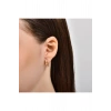 Taşlı Altın Halka Küpe - 14k - 2.24gr