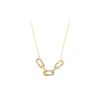 Taşlı Altın Kolye - 14k - 2.38gr