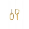 Taşlı Altın Halka Küpe - 14k - 3.05gr