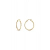 Altın Halka Küpe - 14k - 3.12gr