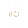 Altın Halka Küpe - 14k - 3.37gr
