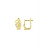 Taşlı Altın Küpe - 14k - 3.13gr
