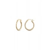 Altın Halka Küpe - 14k - 2.15gr