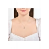 Baget Taşlı Altın Kolye - 14k - 2.17gr