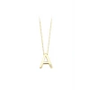Altın A Harf Kolye - 14k - 2.02gr