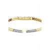 Taşlı Altın Kelepçe Bilezik - 14k - 10.17gr