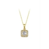 Baget Taşlı Altın Kolye - 14k - 2.26gr
