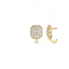 Baget Taşlı Altın Küpe - 14k - 4.18gr