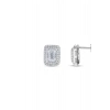 Baget Taşlı Altın Küpe - 14k - 2.25gr
