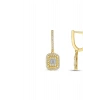 Baget Taşlı Altın Küpe - 14k - 3.43gr