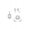 Baget Taşlı Altın Set - 14k - 7.28gr
