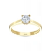 Altın Üçlü Tektaş Set - 14K
