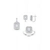 Baget Taşlı Altın Set - 14k - 7.95gr