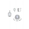 Baget Taşlı Altın Set - 14K - 8.47gr