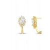 Mekik Formlu Altın Set - 14K
