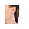 Taşlı Altın Küpe - 14k - 3.25gr