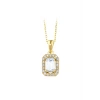 Baget Taşlı Altın Kolye - 14k - 2.20gr