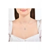 Baget Taşlı Altın Kolye - 14k - 2.00gr