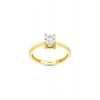 Altın Üçlü Tektaş Set - 14K