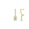 Baget Taşlı Altın Küpe - 14k - 2.75gr