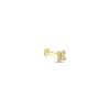Taşlı Altın Tragus Piercing - 14K