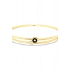 Taşlı Altın Kelepçe Bilezik - 14k - 5.92gr