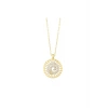 Taşlı Tasarım Altın Kolye - 14k - 1.62gr