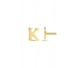 Altın K Harfi Küpe - 14K