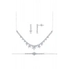Taşlı Altın Nişan Düğün Set - 14k - 10.07gr