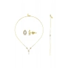 Taşlı Altın Nişan Düğün Set - 14k - 2.19gr