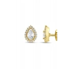 Taşlı Altın Nişan Düğün Set - 14k - 2.19gr