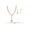 Taşlı Altın Nişan Düğün Set - 14k - 12.25gr