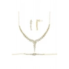 Taşlı Altın Nişan Düğün Set - 14k - 12.50gr