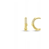 Taşlı Altın Halka Küpe - 14k - 3.25gr