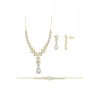 Taşlı Altın Nişan Düğün Set - 14k - 13.19gr