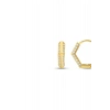 Taşlı Altın Halka Küpe - 14k - 2.31gr