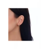 Taşlı Altın Halka Küpe - 14k - 2.31gr