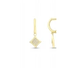 Taşlı Tasarım Altın Küpe - 14k - 2.03gr