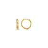 Altın Halka Küpe - 14k - 2.84gr