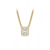 Baget Taşlı Altın Set - 14K