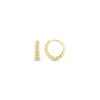Taşlı Altın Halka Küpe - 14k - 2.46gr
