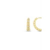 Taşlı Altın Halka Küpe - 14k - 2.46gr