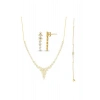 Taşlı Altın Nişan Düğün Set - 14k - 11.57gr