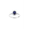 0.17 Karat Pırlanta Safir Oval Yüzük