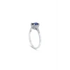 0.17 Karat Pırlanta Safir Oval Yüzük